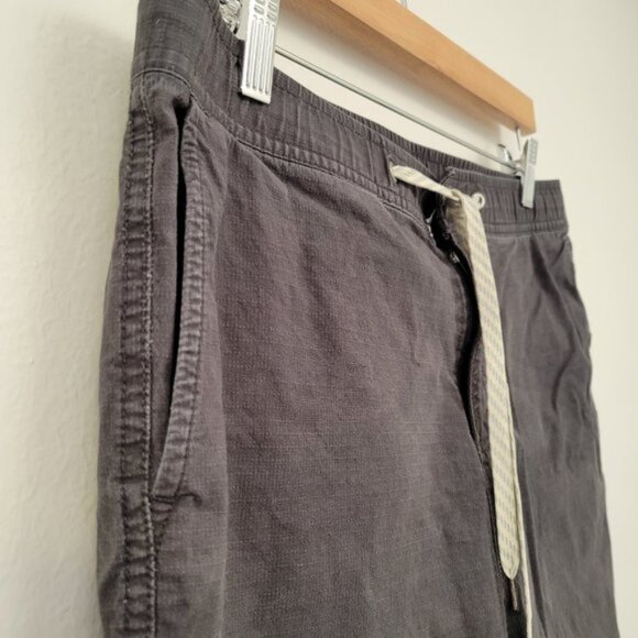 Vuori Women's Ripstop Wide Leg Cropped Drawstring Pants Size Large Gray DEFECT - Picture 4 of 12